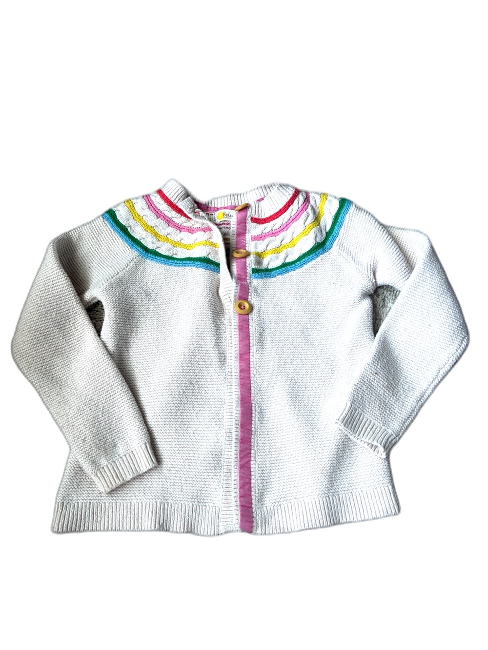 Girls Mini Biden white sweater